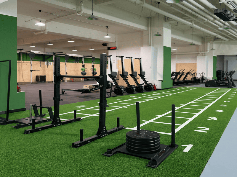 Mold growth on rubber mat underside from trapped moisture